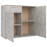 805774 Sideboard Concrete Grey 80x36x75 cm Engineered Wood