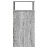 Bedside Cabinet with Drawer Grey Sonoma 25x31x66 cm 858624