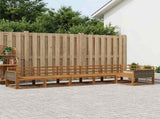 Outdoor Sofa Set 6 pcs Natural Solid Acacia Wood 3382597