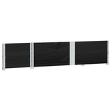 Pallet Collars 2 pcs Black 150x50 cm Solid Wood Pine 4010298
