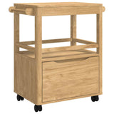 Kitchen Trolley FLORO Wax Brown 72.5 x 45 x 80 cm 42011251