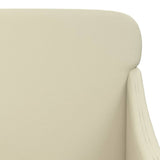 Armchair Cream 63x76x80 cm Faux Leather 351425