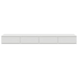 ZNTS Bedside Tables White Engineered wood 150 x 36.5 x 16.5 cm Drawers 866955