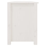 Shoe Bench White 160x36.5x50 cm Solid Wood Pine 821725