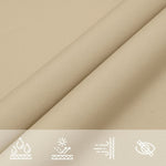 ZNTS Sun Shade Sail Beige 7x5x5 m 100% Polyester Oxford 4000967
