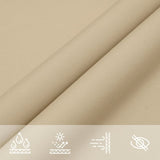 ZNTS Sun Shade Sail Beige 7x5x5 m 100% Polyester Oxford 4000967