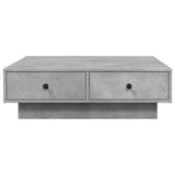 Coffee Table Concrete Grey 90x90x28 cm Engineered Wood 848090