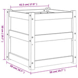 Garden Planter 50x50x50 cm Solid Wood Pine 837414