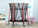 Kids Trampoline Mini Bouncer with Enclosure Safety Net For Ages 3-10 Years - Red T3398P348060