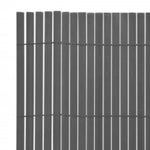Double-Sided Garden Fence 110x500 cm Grey 317165