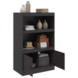 Sideboard Black 67x39x107 cm Steel 841667