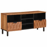 TV Cabinet with Drawer Acacia Brown Finish 100 x 33 x 46 cm 4017918
