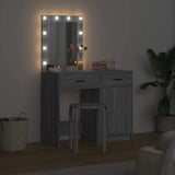 Dressing Table 2 pcs Grey 50 x 41 x 135 cm Engineered wood 3334241
