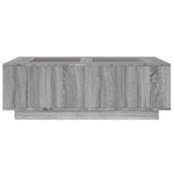 Coffee Table with Infinity LED Grey Sonoma 116x69x40 cm 3284061