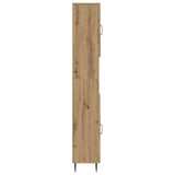 Bathroom Cabinet with Open Shelf HAARLEM Artisan Oak 896824