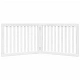 Dog Gate Foldable 2 Panels White 160 cm Poplar Wood 352248