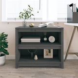 Book Cabinet Grey 80x35x68 cm Solid Wood Pine 821676