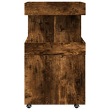 Bar Cart Smoked Oak 50x41x89 cm Engineered Wood 848266
