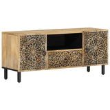 TV Cabinet 105x33x46 cm Solid Wood Mango 358226
