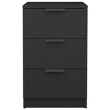 Bedside Cabinets 2 pcs Black 40x36x65 cm 811271