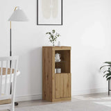 LED Sideboard Brown 41 x 37 x 100 cm Engineered Wood 863025