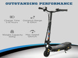 Foldable Electric Scooter, with LED Headlight, for Ages 7-14 Years - Black T3398P347578