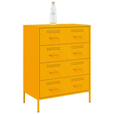 Sideboard Mustard Yellow 68x39x89 cm Steel 842985