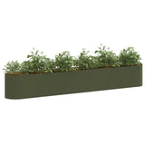 Raised Garden Bed Olive Green 280 x 40x 40 cm 8011701
