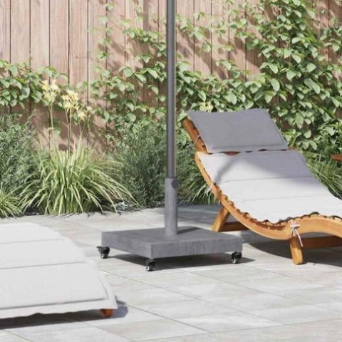 Outdoor Umbrella Base Dark grey wood look 45 x 45 x 31.5 cm 42010006