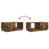 Coffee Table Smoked Oak 90 x 50 x 37 cm Engineered Wood 895420