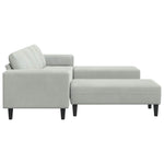 Sofa Set 3 pcs Light grey Velvet 3335122