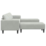 Sofa Set 3 pcs Light grey Velvet 3335122
