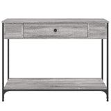 Console Table Grey Sonoma 100x34.5x75 cm Engineered Wood 834163