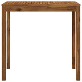 Garden Bar Table Natural 108.5 x 55 x 105 cm Solid Acacia Wood 901258