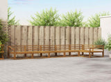 Outdoor Sofa Set 6 pcs Natural Solid Acacia Wood 3367662