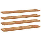 Floating Shelves 4 pcs 160x30x4 cm Oil Finished Solid Wood Acacia 3279630