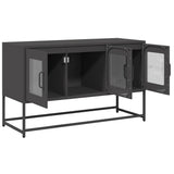 ZNTS TV Cabinet Black 100.5x39x60.5 cm Cold-rolled Steel 853338