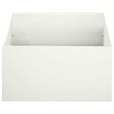 Garden Planter 2 pcs White 60 x 60 x 30 cm Cold-rolled Steel 8005053