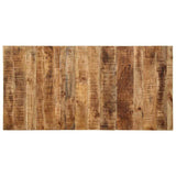 Dining Table 160x80x75 cm Solid Wood Rough Mango 373605