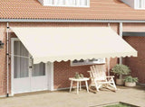 143698 Manual Retractable Awning 400 cm Cream