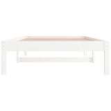 Day Bed without Mattress White 80x200 cm Solid Wood Pine 820418