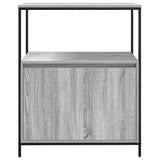 Bathroom Cabinet with Shelves Grey Sonoma 76.5x35x95 cm 861920