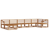 Outdoor Sofa Set 7 pcs Natural Solid Acacia Wood 3367907