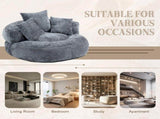 COOLMORE Lazy Sofa Durable Comfort Lounger High Back Bean Bag Chair Couch With Three Pillows for W2678P312245