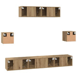 TV Cabinet Set 7 pcs Artisan Oak Engineered Wood 3393410
