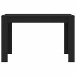Dining Table Black 120x60x76 cm Engineered Wood 800433