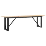 Coffee Table O-Frame 160x40x45 cm Solid Wood Pine and Steel 3282668