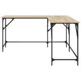 Desk Sonoma Oak 149x149x75 cm Engineered Wood 837583