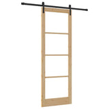 Sliding Door ORKDAL Natural and Black 83 x 232 cm 3331833