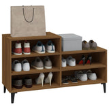 Shoe Cabinet Brown Oak 102x36x60 cm Engineered Wood 819739